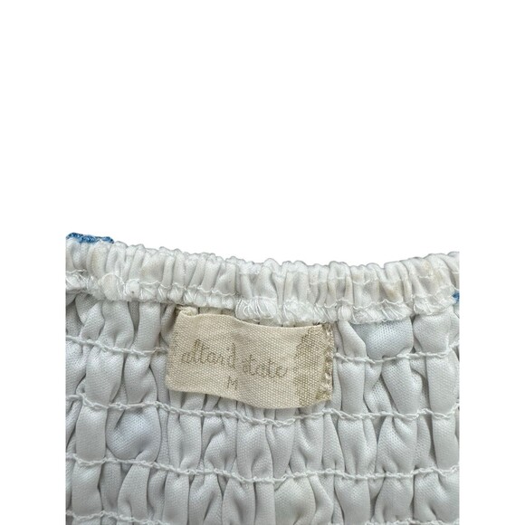 altar'd state Colorful Floral Babydoll Dress Sheer Puff Sleeve Spring Easter M - Picture 7 of 11